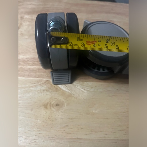 Grey Locking Caster for Training Tables - Picture 3 of 5